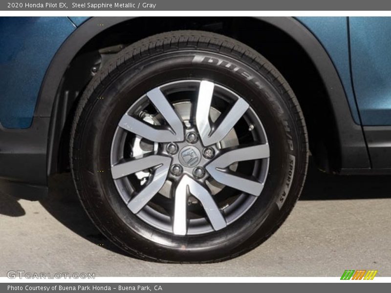 Steel Sapphire Metallic / Gray 2020 Honda Pilot EX
