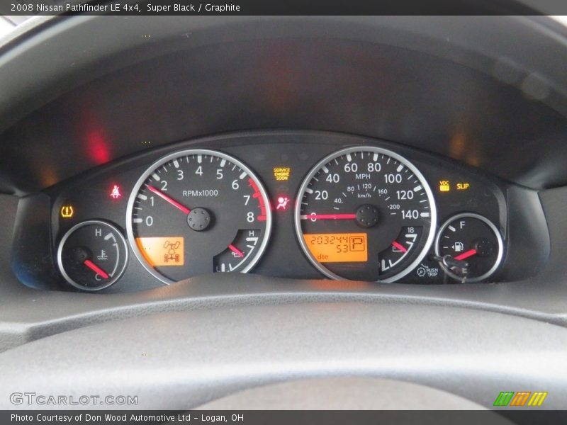 Super Black / Graphite 2008 Nissan Pathfinder LE 4x4