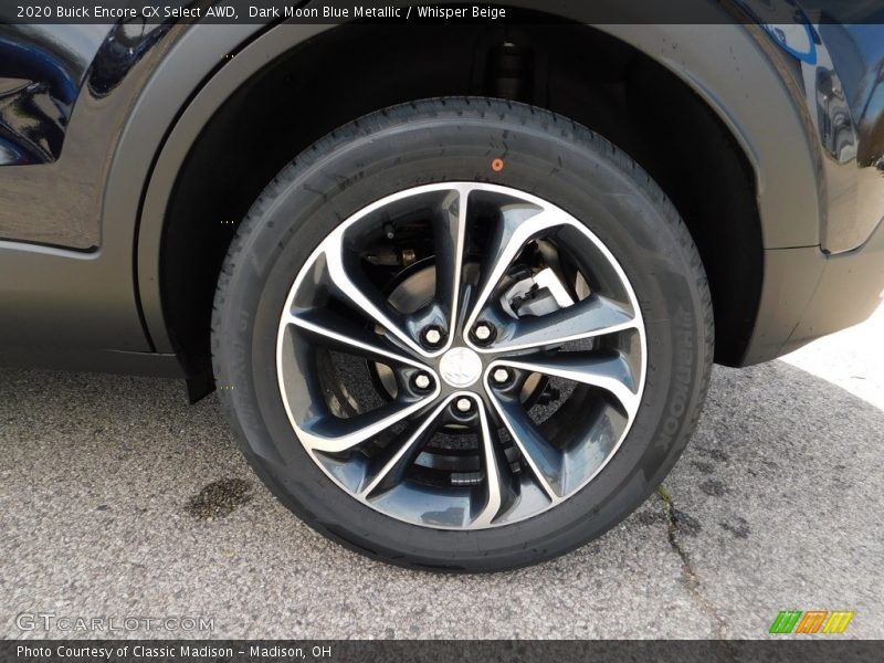 Dark Moon Blue Metallic / Whisper Beige 2020 Buick Encore GX Select AWD