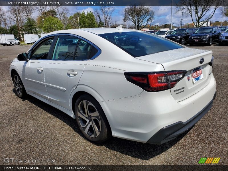 Crystal White Pearl / Slate Black 2020 Subaru Legacy 2.5i Limited