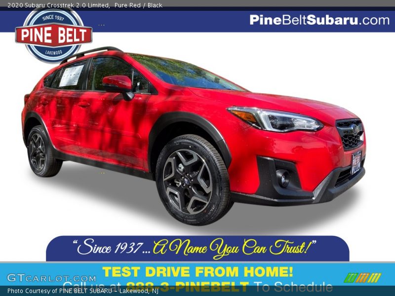 Pure Red / Black 2020 Subaru Crosstrek 2.0 Limited