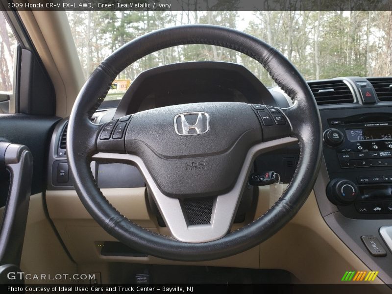 Green Tea Metallic / Ivory 2009 Honda CR-V EX-L 4WD