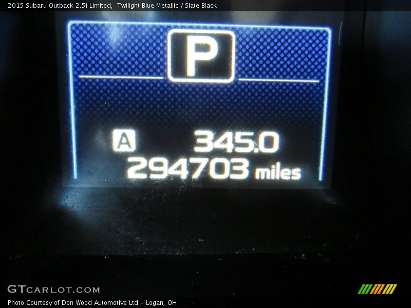 Twilight Blue Metallic / Slate Black 2015 Subaru Outback 2.5i Limited