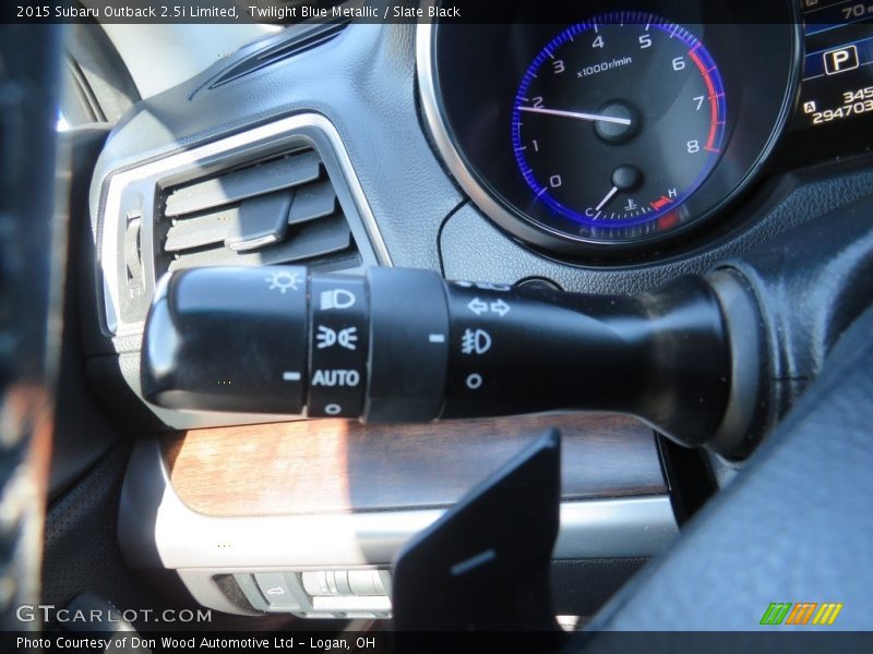 Twilight Blue Metallic / Slate Black 2015 Subaru Outback 2.5i Limited