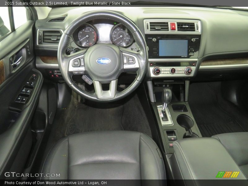 Twilight Blue Metallic / Slate Black 2015 Subaru Outback 2.5i Limited