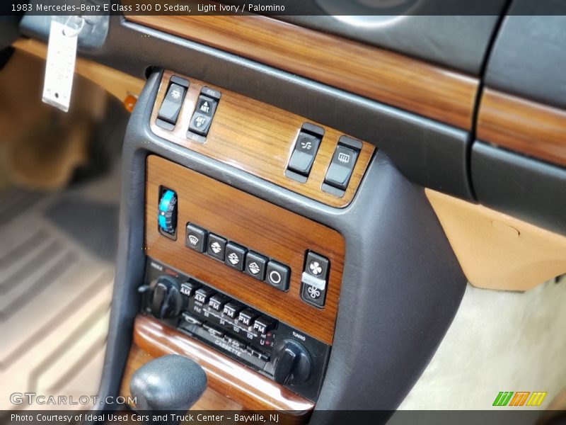 Controls of 1983 E Class 300 D Sedan