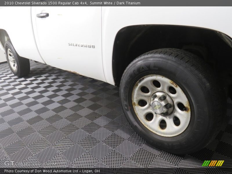Summit White / Dark Titanium 2010 Chevrolet Silverado 1500 Regular Cab 4x4