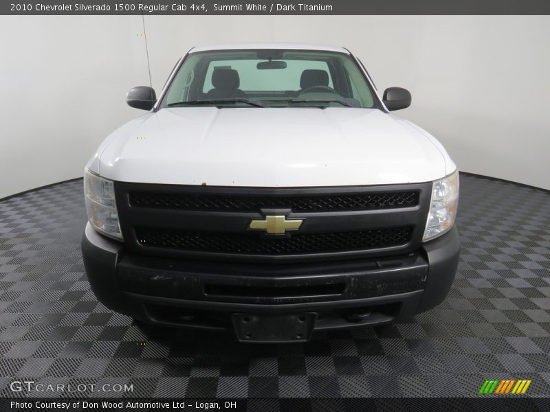 Summit White / Dark Titanium 2010 Chevrolet Silverado 1500 Regular Cab 4x4