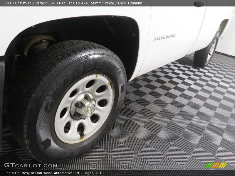 Summit White / Dark Titanium 2010 Chevrolet Silverado 1500 Regular Cab 4x4