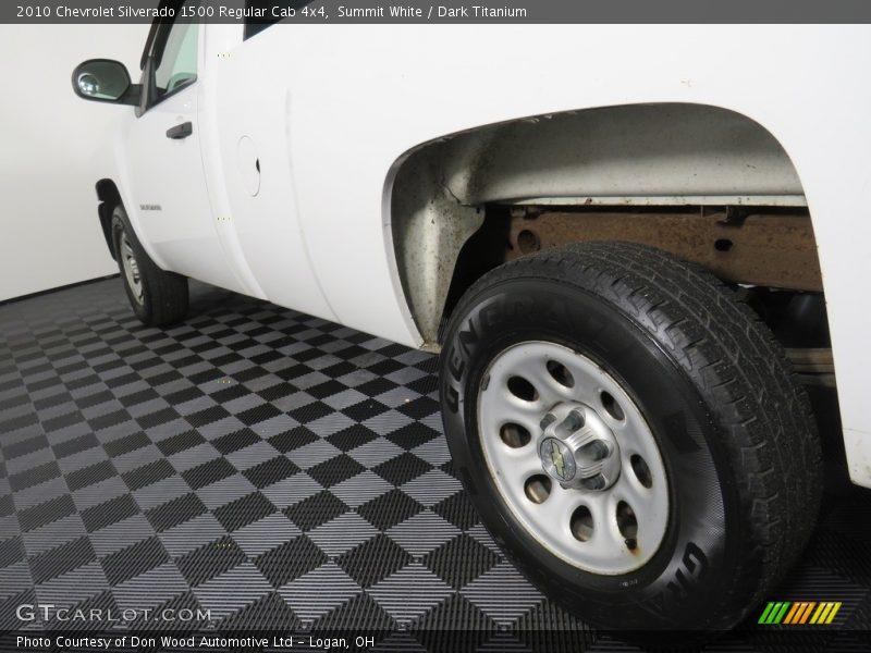 Summit White / Dark Titanium 2010 Chevrolet Silverado 1500 Regular Cab 4x4