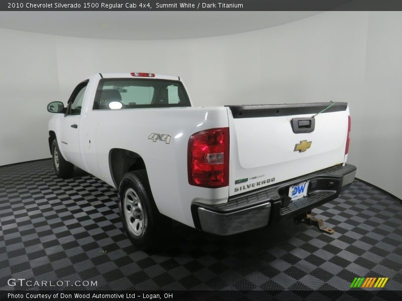 Summit White / Dark Titanium 2010 Chevrolet Silverado 1500 Regular Cab 4x4
