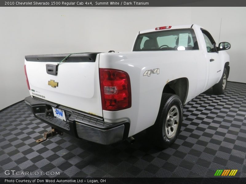 Summit White / Dark Titanium 2010 Chevrolet Silverado 1500 Regular Cab 4x4