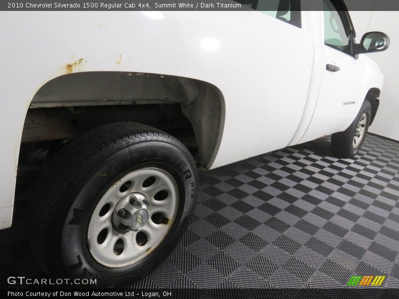 Summit White / Dark Titanium 2010 Chevrolet Silverado 1500 Regular Cab 4x4