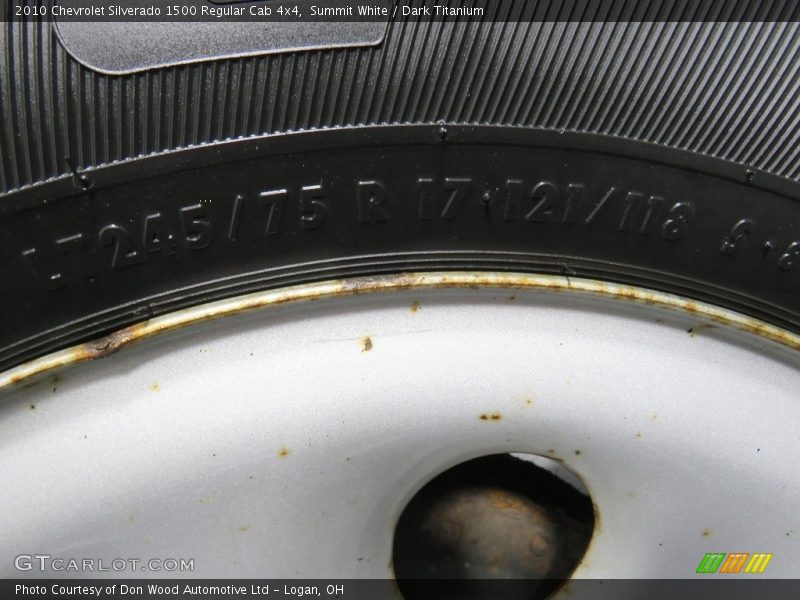 Summit White / Dark Titanium 2010 Chevrolet Silverado 1500 Regular Cab 4x4