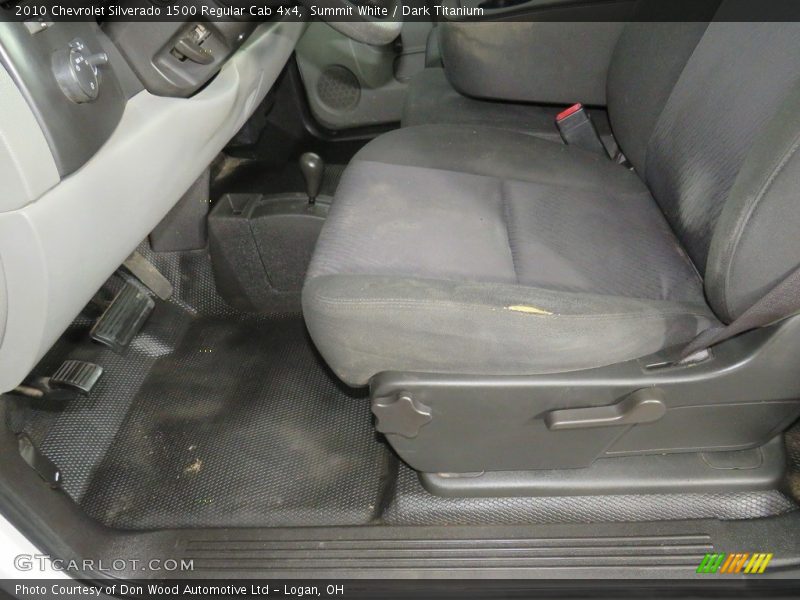 Summit White / Dark Titanium 2010 Chevrolet Silverado 1500 Regular Cab 4x4