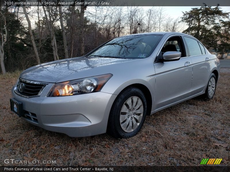 Alabaster Silver Metallic / Gray 2010 Honda Accord LX Sedan
