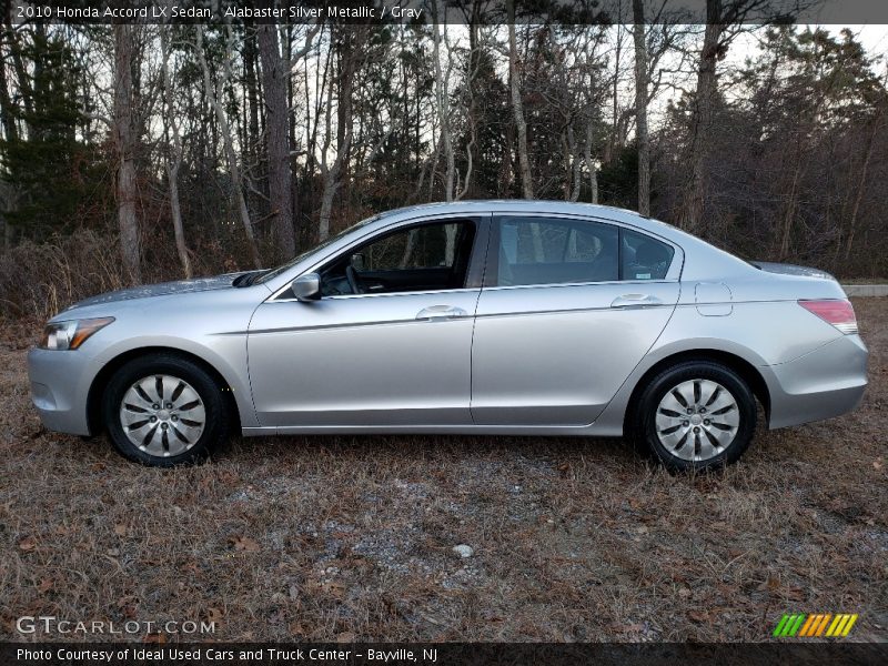 Alabaster Silver Metallic / Gray 2010 Honda Accord LX Sedan