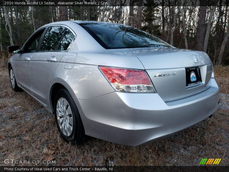 Alabaster Silver Metallic / Gray 2010 Honda Accord LX Sedan
