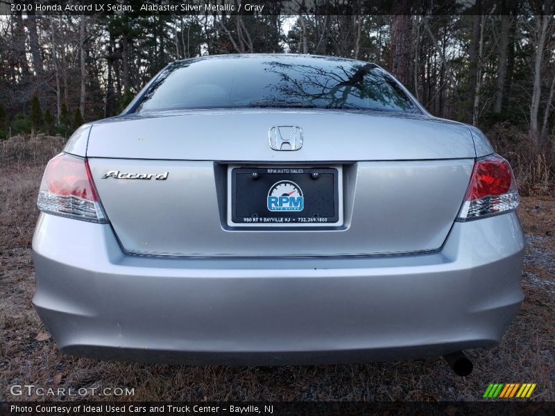 Alabaster Silver Metallic / Gray 2010 Honda Accord LX Sedan