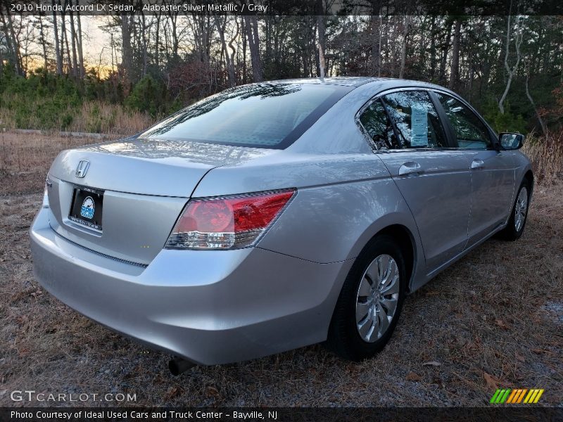 Alabaster Silver Metallic / Gray 2010 Honda Accord LX Sedan