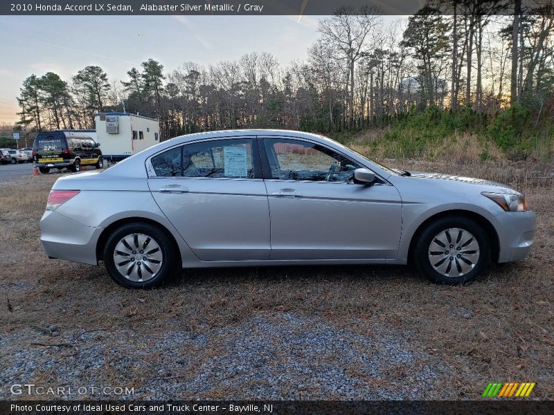 Alabaster Silver Metallic / Gray 2010 Honda Accord LX Sedan