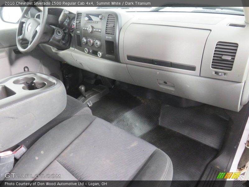 Summit White / Dark Titanium 2010 Chevrolet Silverado 1500 Regular Cab 4x4