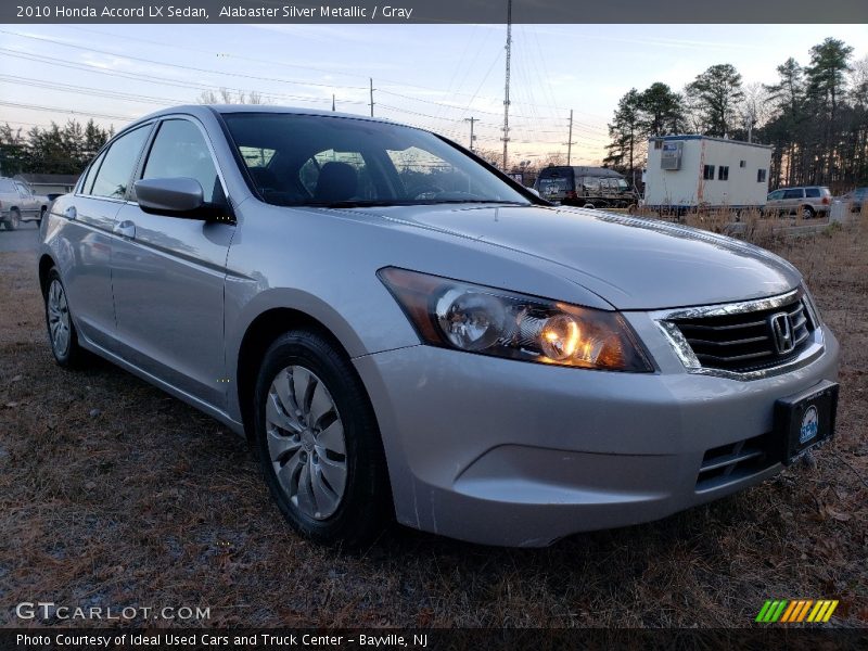 Alabaster Silver Metallic / Gray 2010 Honda Accord LX Sedan