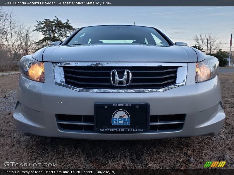 Alabaster Silver Metallic / Gray 2010 Honda Accord LX Sedan