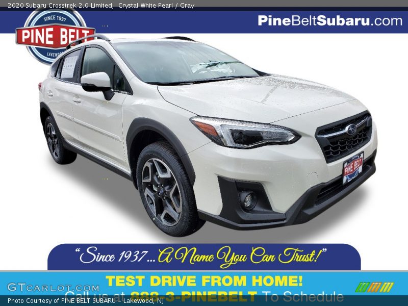Crystal White Pearl / Gray 2020 Subaru Crosstrek 2.0 Limited