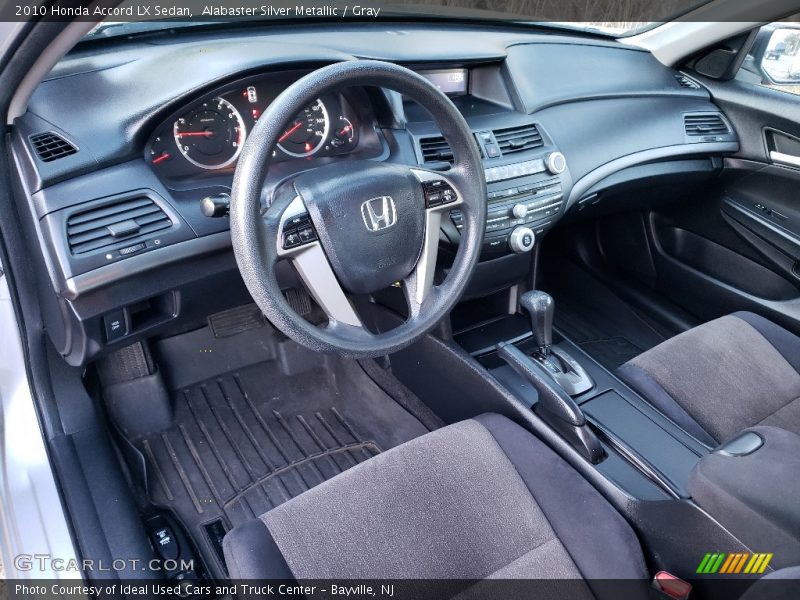 Alabaster Silver Metallic / Gray 2010 Honda Accord LX Sedan