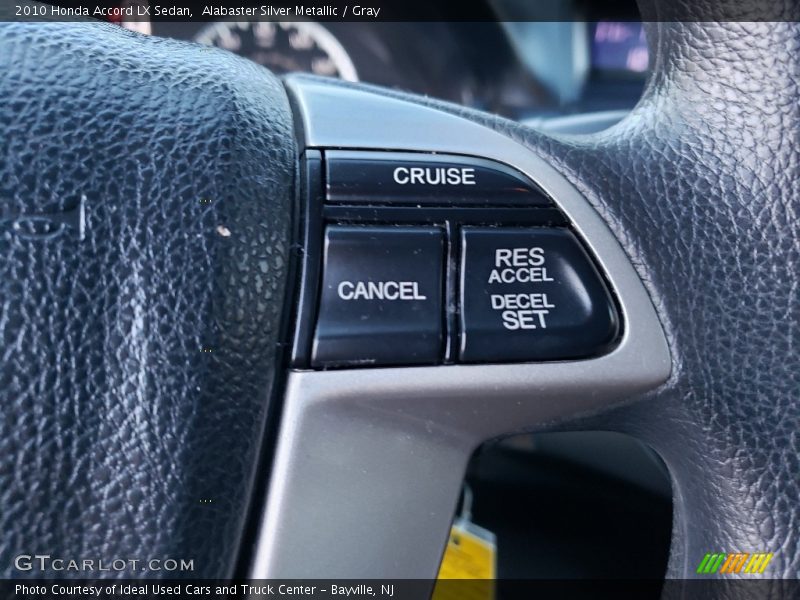 Alabaster Silver Metallic / Gray 2010 Honda Accord LX Sedan