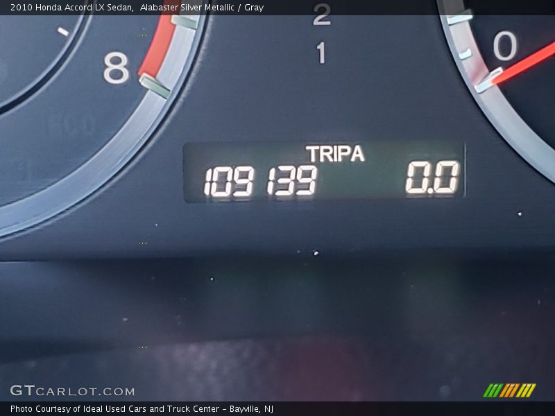 Alabaster Silver Metallic / Gray 2010 Honda Accord LX Sedan