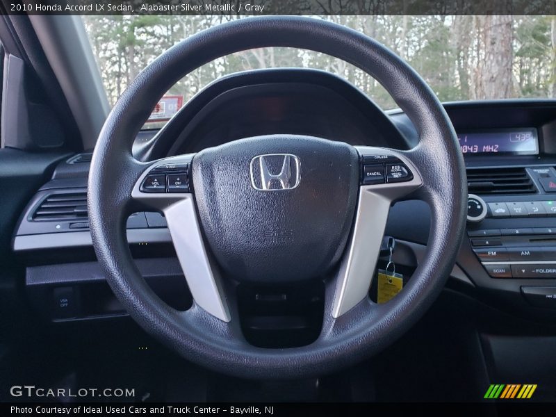 Alabaster Silver Metallic / Gray 2010 Honda Accord LX Sedan