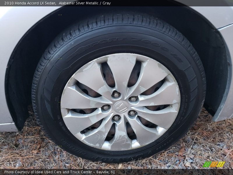 Alabaster Silver Metallic / Gray 2010 Honda Accord LX Sedan