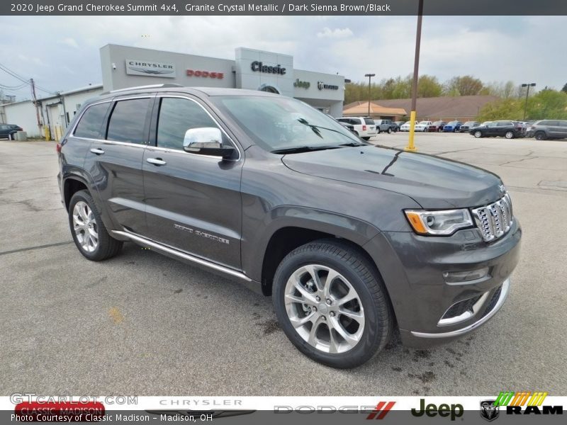 Granite Crystal Metallic / Dark Sienna Brown/Black 2020 Jeep Grand Cherokee Summit 4x4