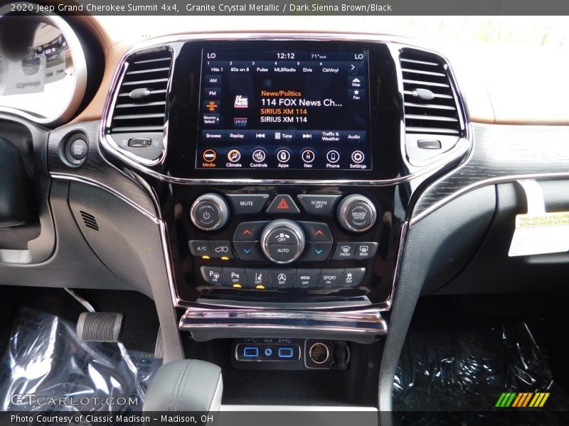 Granite Crystal Metallic / Dark Sienna Brown/Black 2020 Jeep Grand Cherokee Summit 4x4