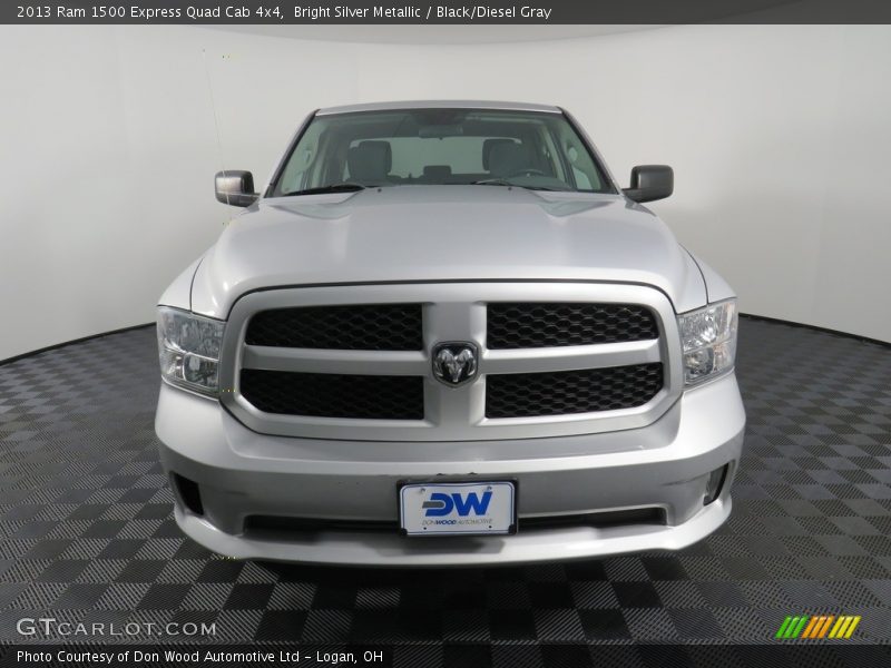 Bright Silver Metallic / Black/Diesel Gray 2013 Ram 1500 Express Quad Cab 4x4