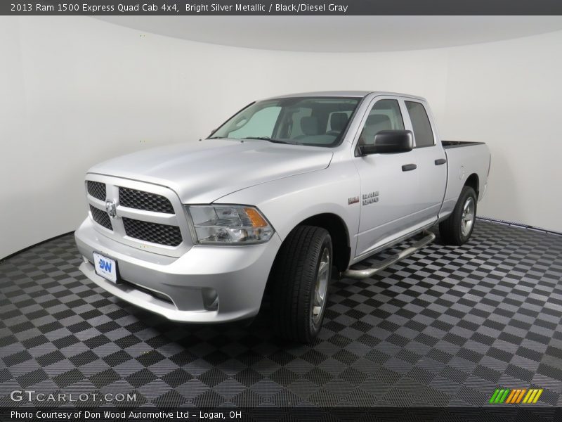 Bright Silver Metallic / Black/Diesel Gray 2013 Ram 1500 Express Quad Cab 4x4
