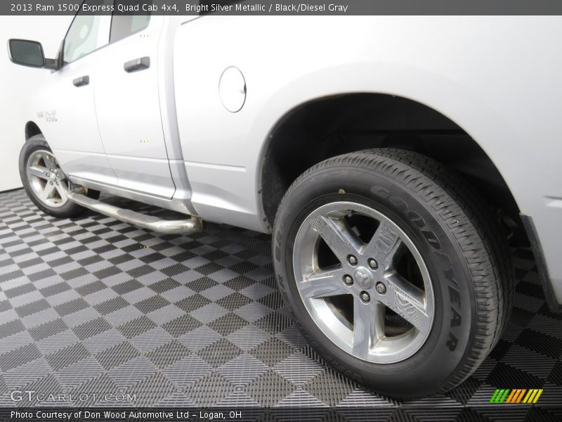 Bright Silver Metallic / Black/Diesel Gray 2013 Ram 1500 Express Quad Cab 4x4