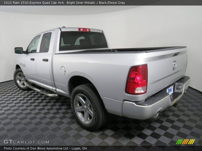 Bright Silver Metallic / Black/Diesel Gray 2013 Ram 1500 Express Quad Cab 4x4