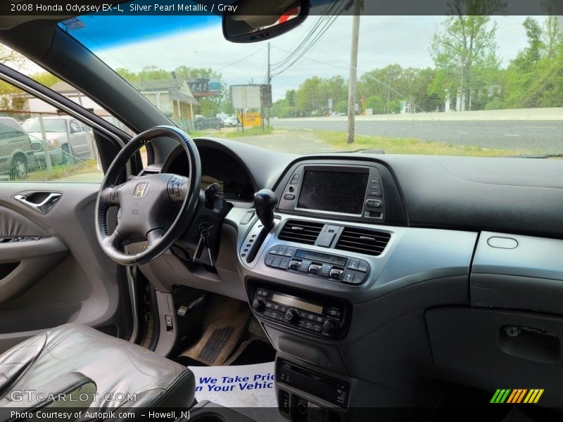 Silver Pearl Metallic / Gray 2008 Honda Odyssey EX-L