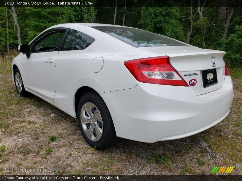 Taffeta White / Gray 2013 Honda Civic LX Coupe