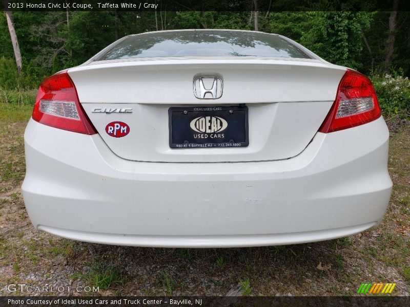 Taffeta White / Gray 2013 Honda Civic LX Coupe