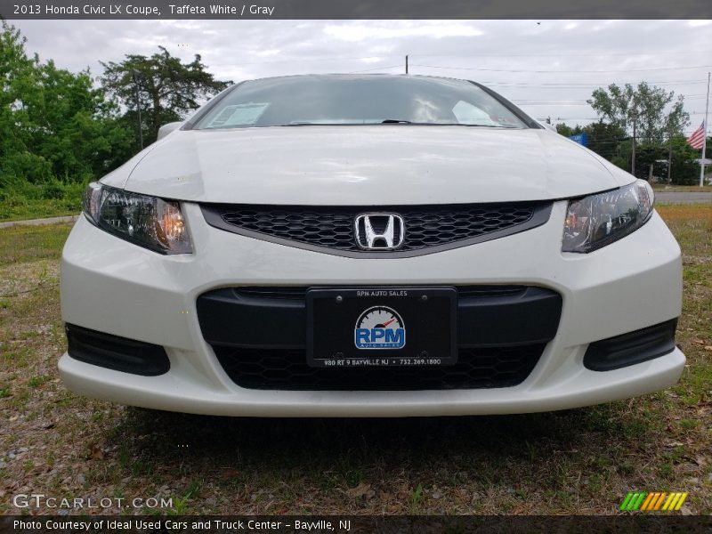 Taffeta White / Gray 2013 Honda Civic LX Coupe