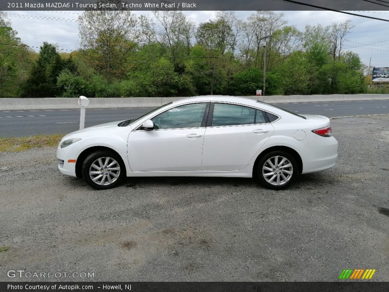 Techno White Pearl / Black 2011 Mazda MAZDA6 i Touring Sedan