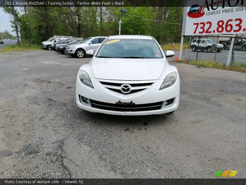 Techno White Pearl / Black 2011 Mazda MAZDA6 i Touring Sedan