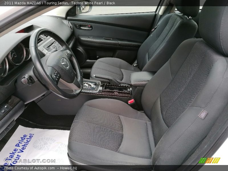 Techno White Pearl / Black 2011 Mazda MAZDA6 i Touring Sedan