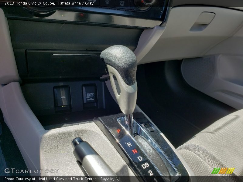 Taffeta White / Gray 2013 Honda Civic LX Coupe