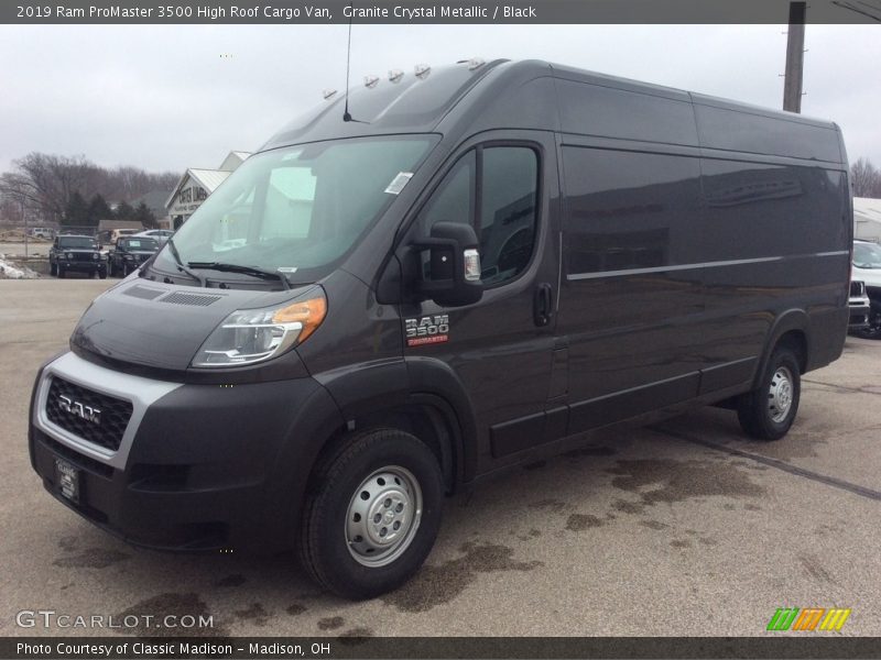 Granite Crystal Metallic / Black 2019 Ram ProMaster 3500 High Roof Cargo Van