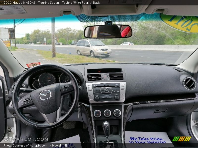 Techno White Pearl / Black 2011 Mazda MAZDA6 i Touring Sedan